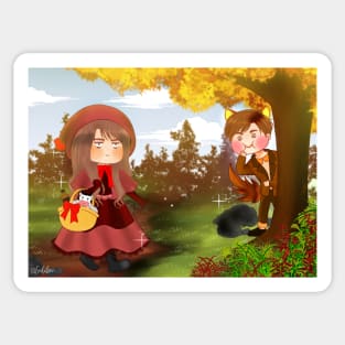 Red Riding Hood (Andrea & Darel) Sticker